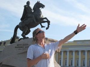 Питер. Я и Пётр первый на конике.