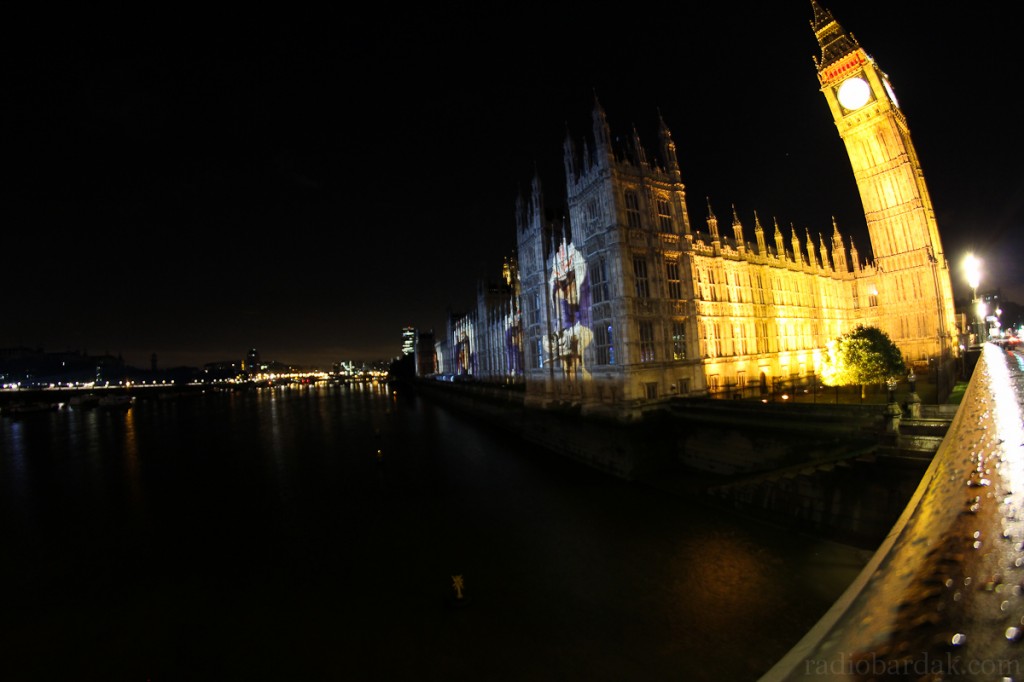 London, вид моста на Биг Бен, ночное фото London, вид моста на Биг Бен, ночное фото