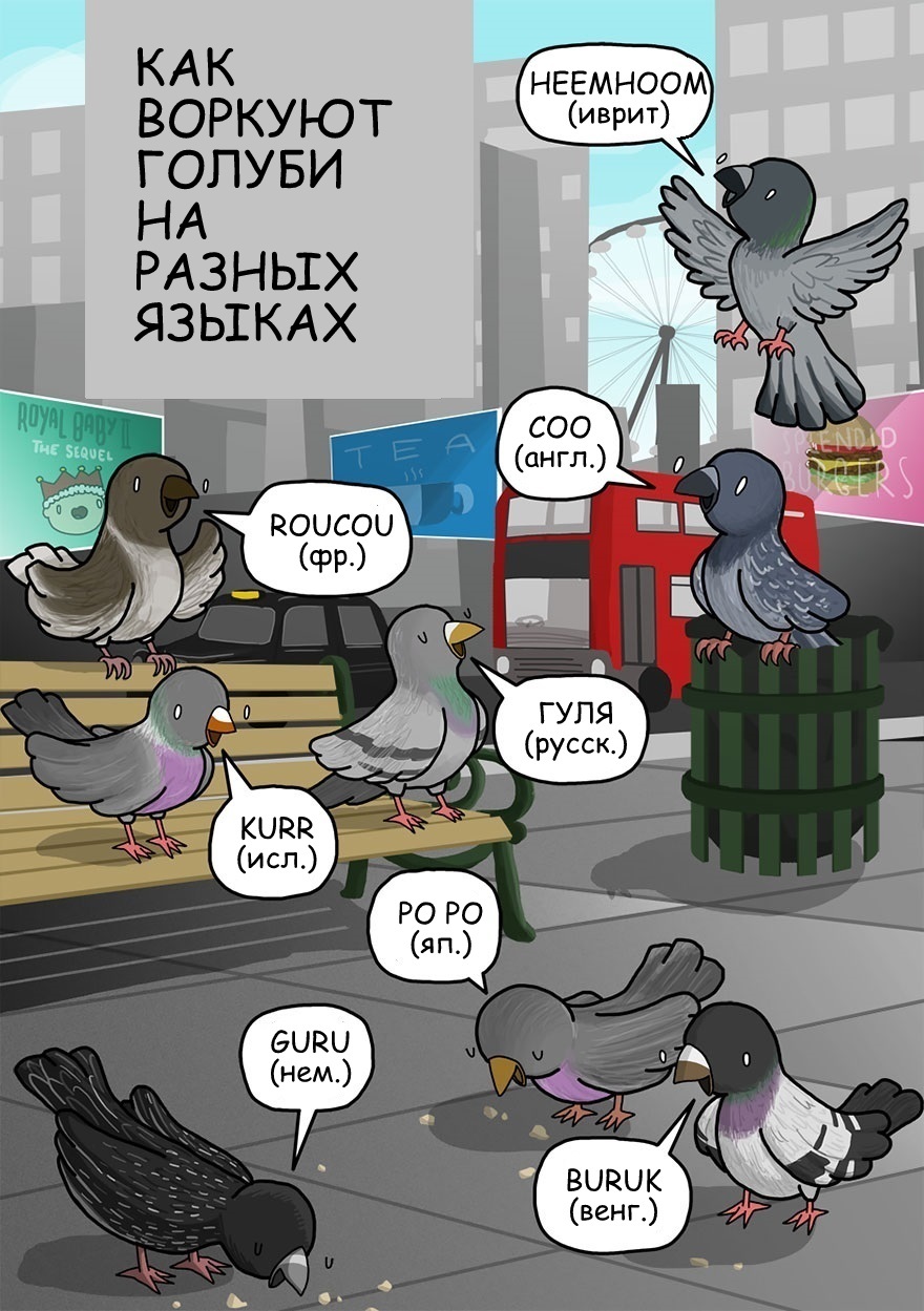 звуки на разных языках