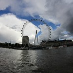 Лондонский Глаз - вид с воды